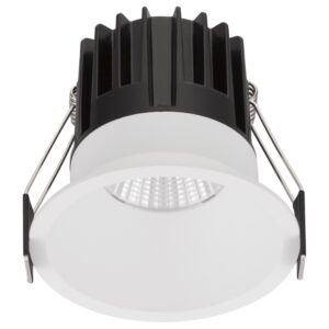 B&iacute;l&eacute; kovov&eacute; bodov&eacute; LED světlo Nova Luce Luela