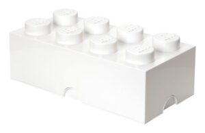 B&iacute;l&yacute; box na svačinu LEGO&reg; Lunch 20 x 10 cm