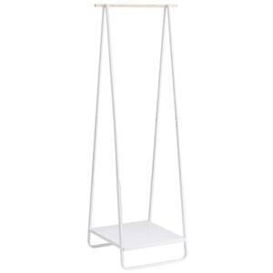 B&iacute;l&yacute; kovov&yacute; stojac&iacute; vě&scaron;&aacute;k Yamazaki Tower 140 cm