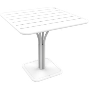 B&iacute;l&yacute; kovov&yacute; stůl Fermob Luxembourg Pedestal 80 x 80 cm