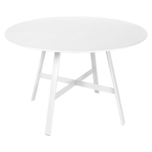 B&iacute;l&yacute; kovov&yacute; zahradn&iacute; stůl Fermob So'O 117 cm