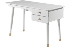B&iacute;l&yacute; lakovan&yacute; psac&iacute; stůl Vipack Billy 125 x 60 cm