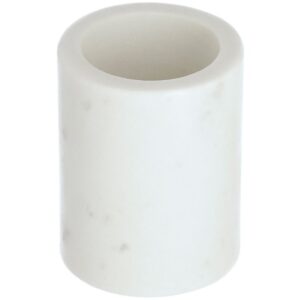 B&iacute;l&yacute; mramorov&yacute; stojan na zubn&iacute; kart&aacute;čky Kave Home Elenei