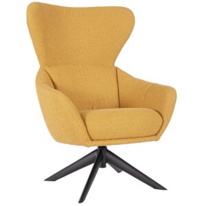 Bizzotto Hořčicově žlut&eacute; otočn&eacute; křeslo Hailey