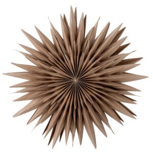 Bloomingville Hněd&aacute; pap&iacute;rov&aacute; v&aacute;nočn&iacute; světeln&aacute; hvězda Elijas 50 cm