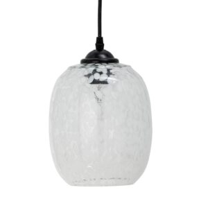 Bloomingville Skleněn&eacute; z&aacute;věsn&eacute; světlo Gisele 18 cm