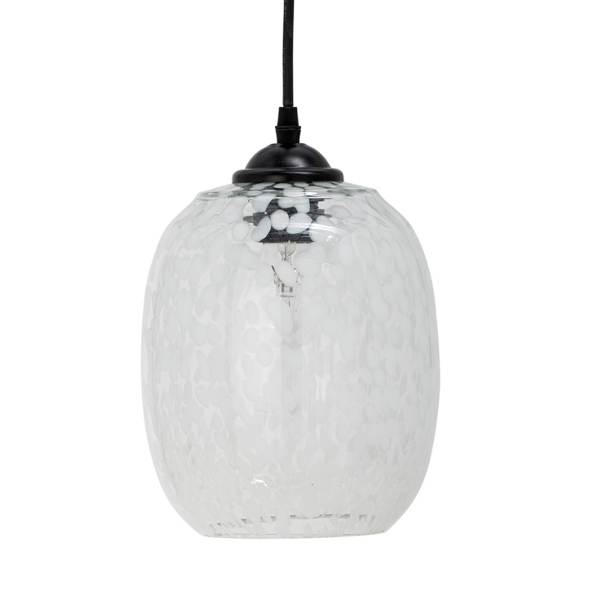 Bloomingville Skleněné závěsné světlo Gisele 18 cm