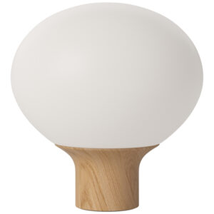 Bolia Op&aacute;lově b&iacute;l&aacute; skleněn&aacute; stoln&iacute; lampa Acorn 32 cm