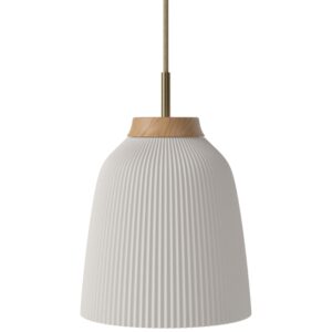 Bolia Op&aacute;lově b&iacute;l&eacute; skleněn&eacute; z&aacute;věsn&eacute; světlo Campa 27 cm