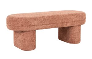 By-Boo Hněd&aacute; čalouněn&aacute; lavice Rama 120 cm