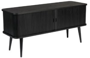 Čern&aacute; dubov&aacute; komoda ZUIVER BARBIER 120 x 40 cm