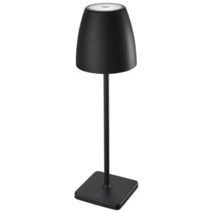 Čern&aacute; kovov&aacute; nab&iacute;jec&iacute; stoln&iacute; LED lampa Nova Luce Colt M