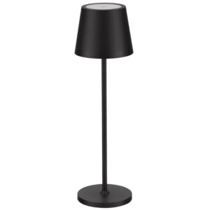 Čern&aacute; kovov&aacute; nab&iacute;jec&iacute; stoln&iacute; LED lampa Nova Luce Seina