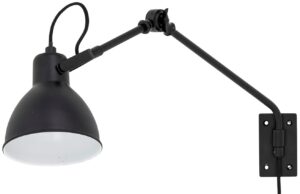 Čern&aacute; kovov&aacute; n&aacute;stěnn&aacute; lampa Bloomingville Jili 16 cm