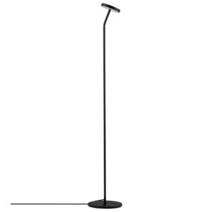 Čern&aacute; kovov&aacute; stojac&iacute; LED lampa Nova Luce Logos 123 cm