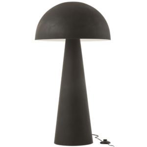 Čern&aacute; kovov&aacute; stojac&iacute; lampa J-line Mushro 97