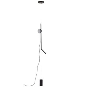 Čern&aacute; kovov&aacute; stojac&iacute; lampa Kave Home Orey 339 cm