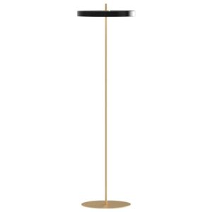 Čern&aacute; kovov&aacute; stojac&iacute; lampa UMAGE ASTERIA 150 cm