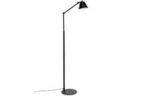 Čern&aacute; kovov&aacute; stojac&iacute; lampa ZUIVER LUB