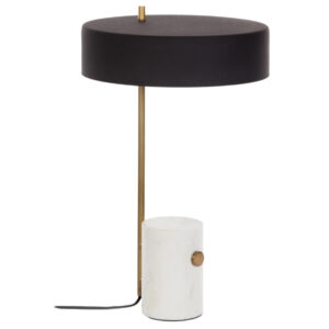 Čern&aacute; kovov&aacute; stoln&iacute; lampa Kave Home Phant