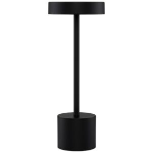 Čern&aacute; kovov&aacute; zahradn&iacute; stoln&iacute; LED lampa Nova Luce Fumo