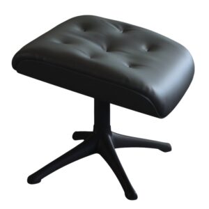 Čern&aacute; kožen&aacute; podnožka FLEXLUX VOLDEN II. 53 x 44 cm