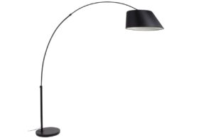 Čern&aacute; l&aacute;tkov&aacute; stojac&iacute; lampa ZUIVER ARC 222