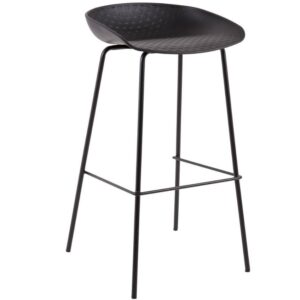 Čern&aacute; plastov&aacute; barov&aacute; židle Somcasa Alene 83 cm