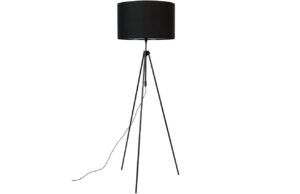 Čern&aacute; stojac&iacute; lampa ZUIVER LESLEY 153-181 cm