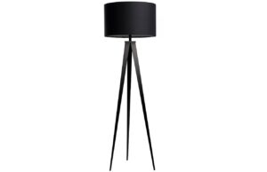 Čern&aacute; stojac&iacute; lampa ZUIVER TRIPOD 157 cm