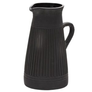 Čern&aacute; terakotov&aacute; v&aacute;za Kave Home Menre 34 cm