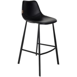 Čern&aacute; vintage barov&aacute; židle DUTCHBONE Franky 80 cm