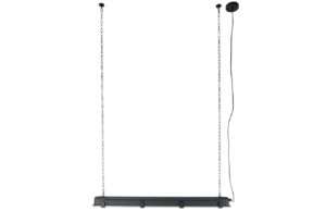 Čern&eacute; kovov&eacute; industri&aacute;ln&iacute; z&aacute;věsn&eacute; světlo ZUIVER G.T.A. XL 130 cm
