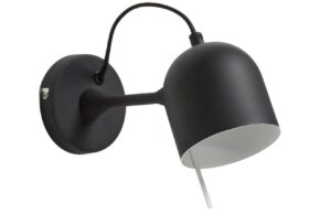 Čern&eacute; kovov&eacute; n&aacute;stěnn&eacute; sv&iacute;tidlo Kave Home Lucilla