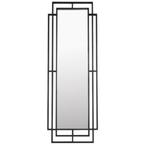 Čern&eacute; kovov&eacute; stojac&iacute; zrcadlo DUTCHBONE RAMSEY 170 x 60 cm