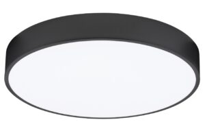 Čern&eacute; kovov&eacute; stropn&iacute; LED světlo Nova Luce Hadon 50 cm