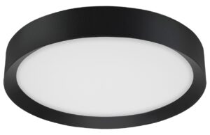 Čern&eacute; kovov&eacute; stropn&iacute; LED světlo Nova Luce Luton 55 cm