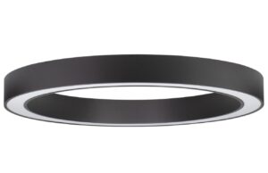 Čern&eacute; kovov&eacute; stropn&iacute; LED světlo Nova Luce Morbido 80 cm