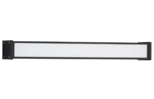 Čern&eacute; kovov&eacute; venkovn&iacute; n&aacute;stěnn&eacute; LED světlo Nova Luce Nova 50 cm