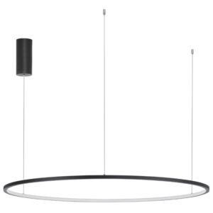 Čern&eacute; kovov&eacute; z&aacute;věsn&eacute; LED světlo Nova Luce Tarquin 100 cm