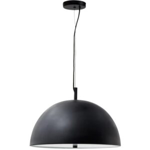 Čern&eacute; kovov&eacute; z&aacute;věsn&eacute; světlo Kave Home Catlar 40 cm