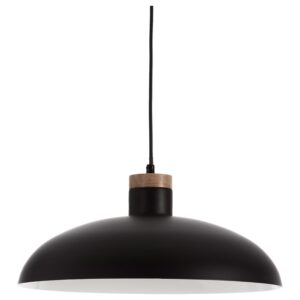 Čern&eacute; kovov&eacute; z&aacute;věsn&eacute; světlo Kave Home Gotram 38 cm