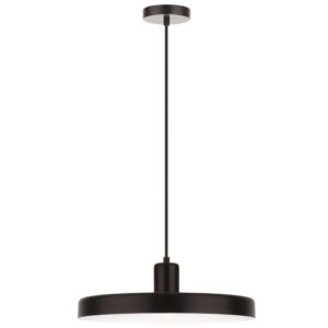 Čern&eacute; kovov&eacute; z&aacute;věsn&eacute; světlo Nova Luce Chioto 36 cm