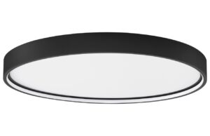 Čern&eacute; stropn&iacute; LED světlo Nova Luce Olaf 60 cm