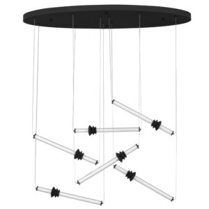 Čern&eacute; z&aacute;věsn&eacute; LED světlo Nova Luce Atmosfera 120 cm