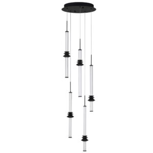Čern&eacute; z&aacute;věsn&eacute; LED světlo Nova Luce Atmosfera II. 35 cm