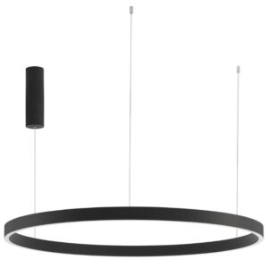 Čern&eacute; z&aacute;věsn&eacute; LED světlo Nova Luce Elowen 98 cm