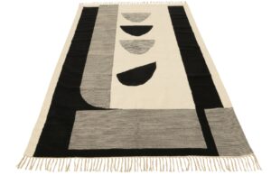 Černob&iacute;l&yacute; l&aacute;tkov&yacute; koberec J-line Niko 300 x 200 cm
