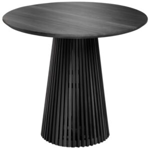Čern&yacute; dřevěn&yacute; kulat&yacute; j&iacute;deln&iacute; stůl Kave Home Jeanette 90 cm