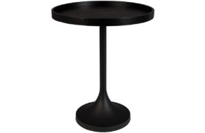 Čern&yacute; dubov&yacute; odkl&aacute;dac&iacute; stolek ZUIVER JASON 46 cm